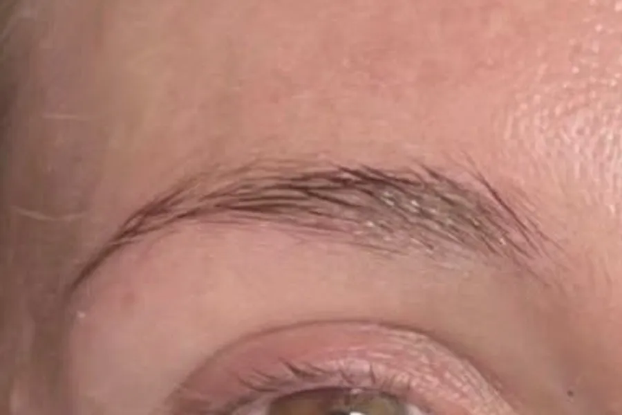 Combination brows – before